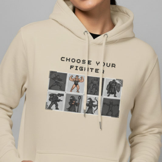 Choose Your Fighter Hoodie (Monochrome Edition)