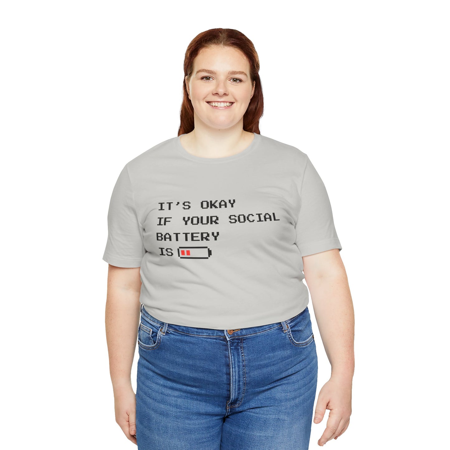 Social Battery Low T‑Shirt – Light