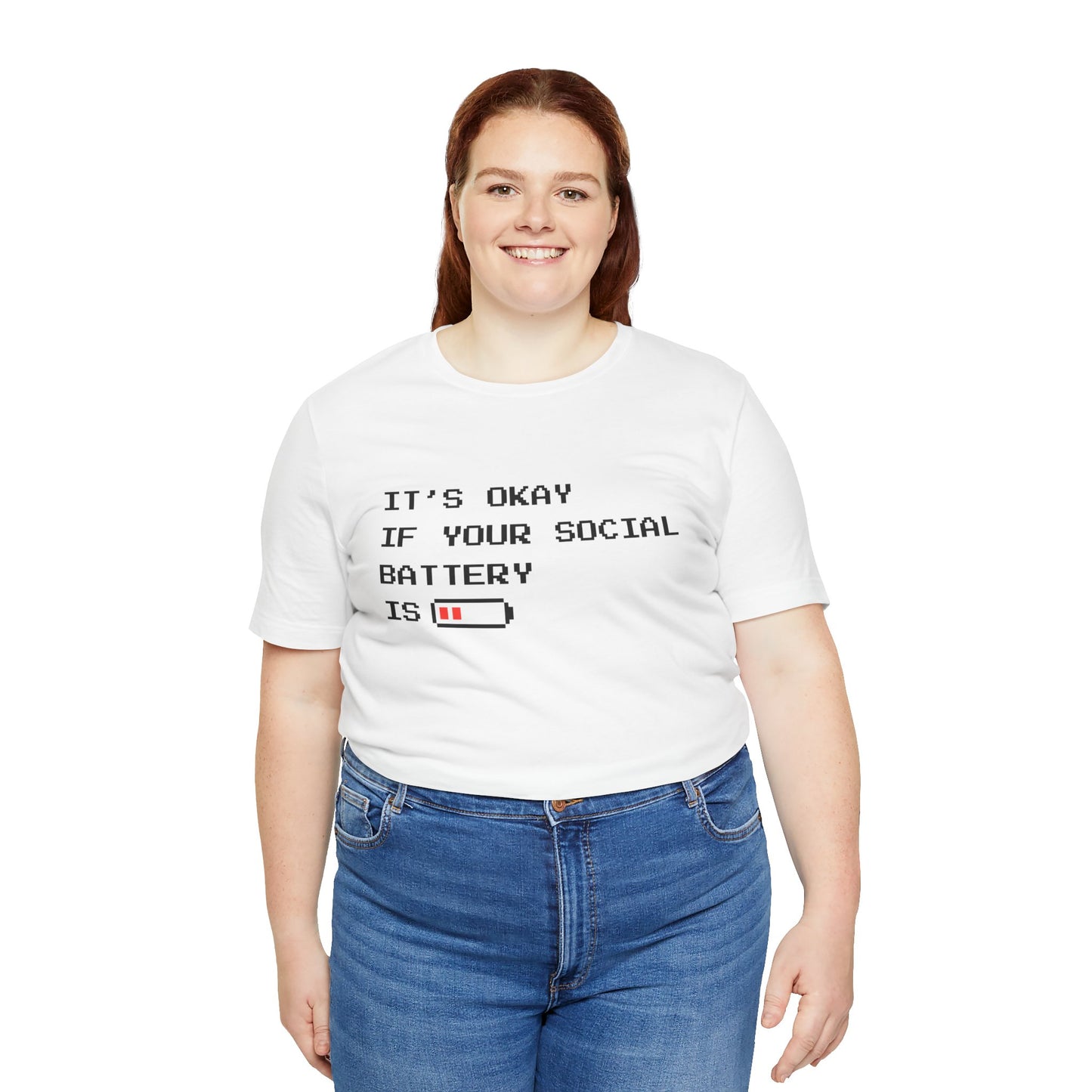 Social Battery Low T‑Shirt – Light