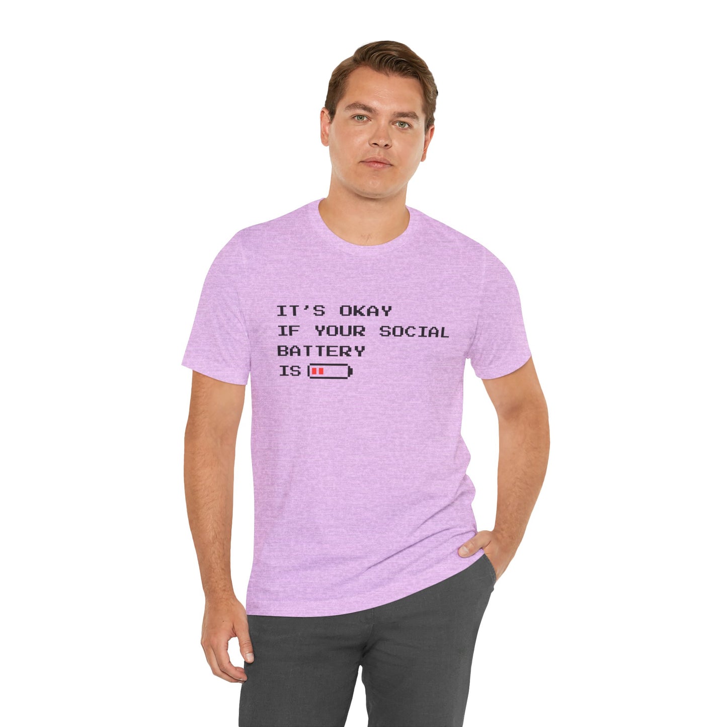 Social Battery Low T‑Shirt – Light