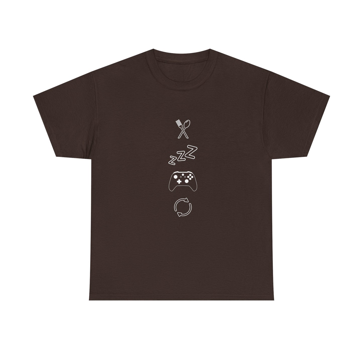 Eat Sleep Game Repeat T‑Shirt – Dark