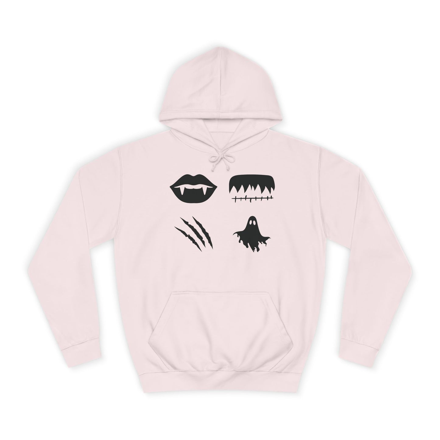 Minimalist Horror Icons Hoodie