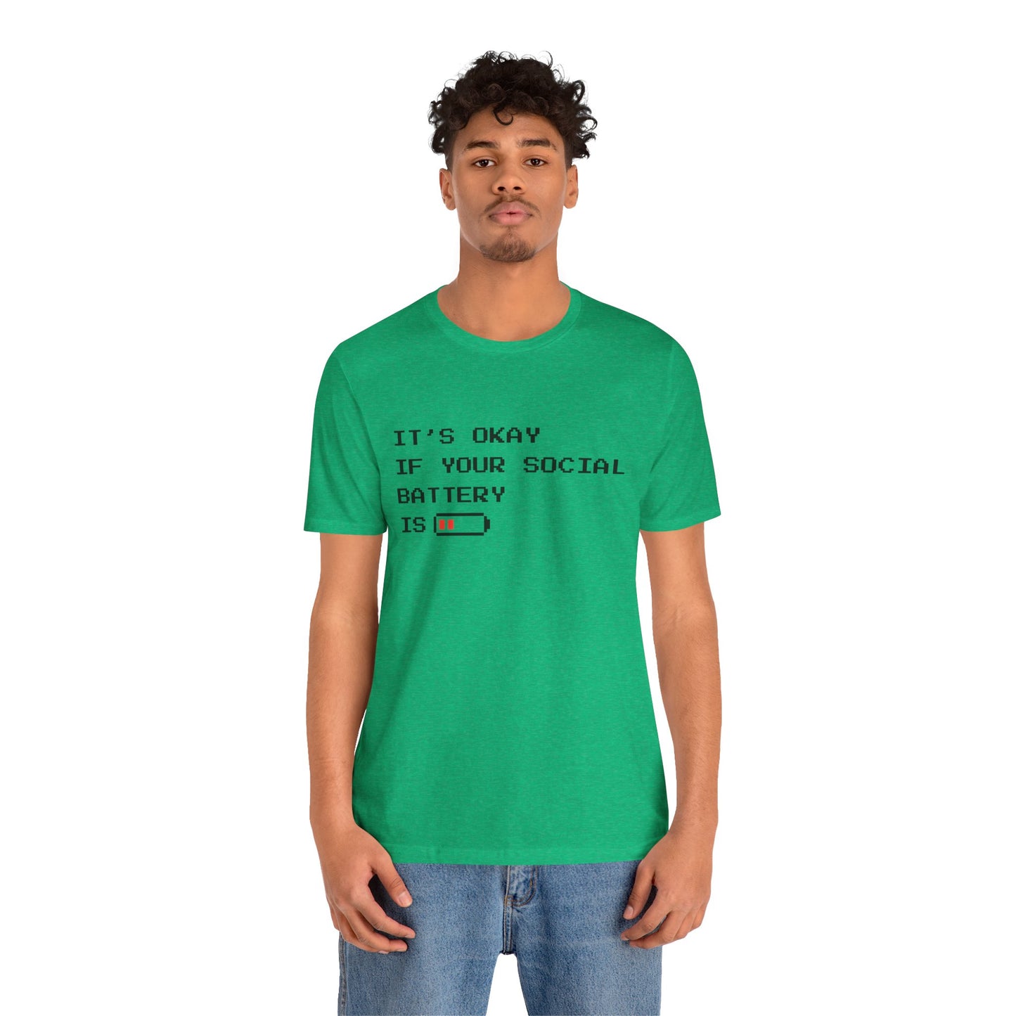 Social Battery Low T‑Shirt – Light