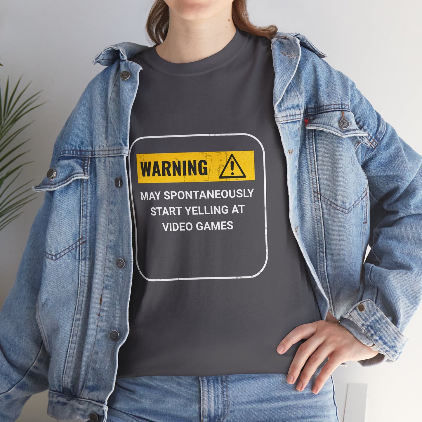 Funny Gamer Warning T‑Shirt – Dark
