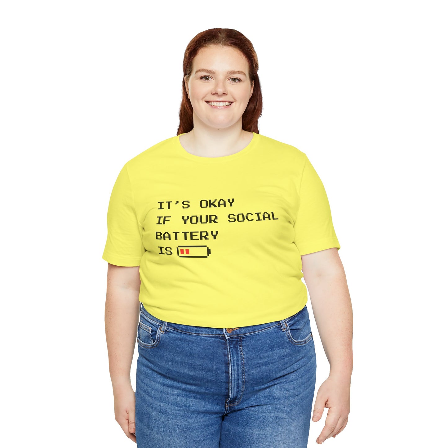 Social Battery Low T‑Shirt – Light