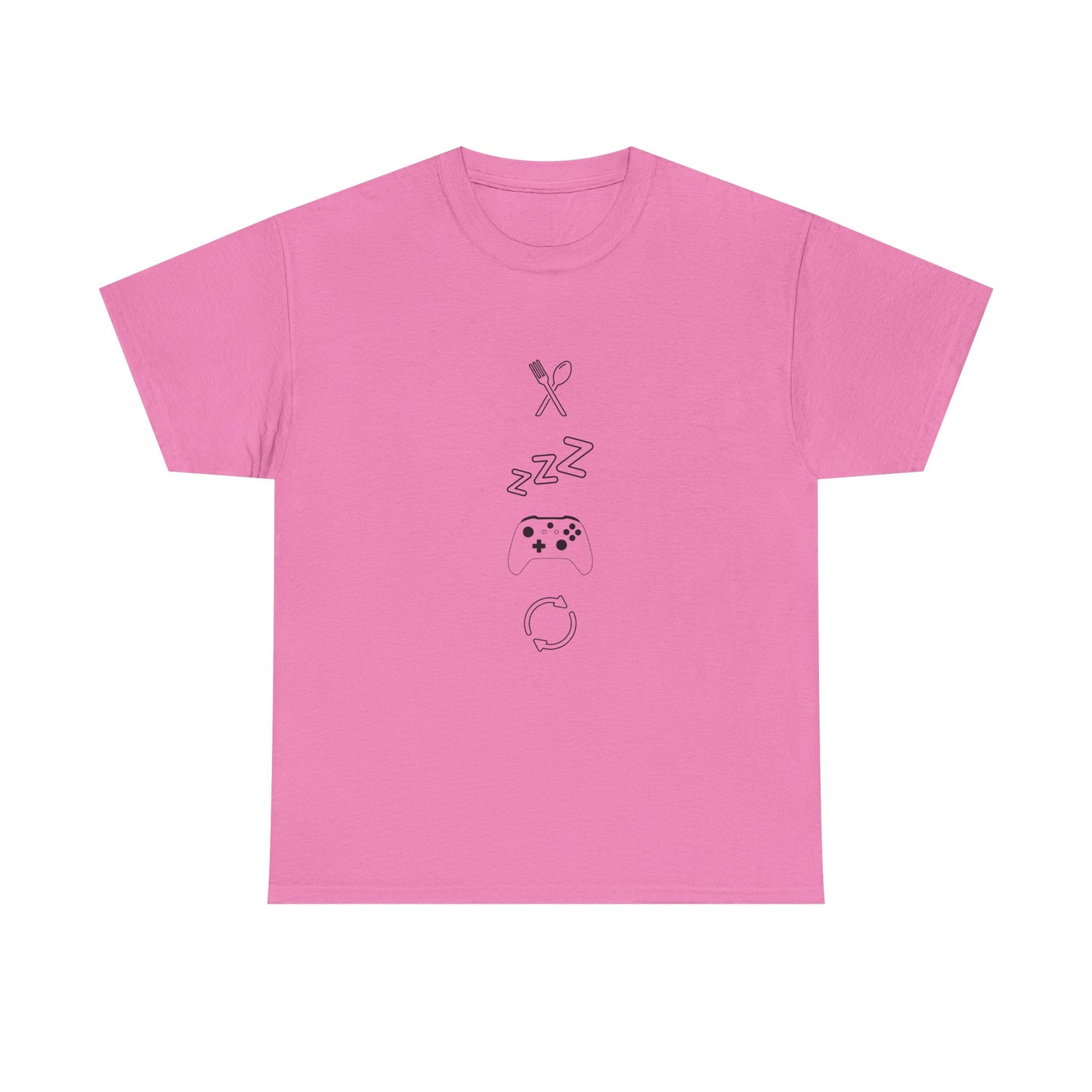 Eat Sleep Game Repeat T‑Shirt – Light