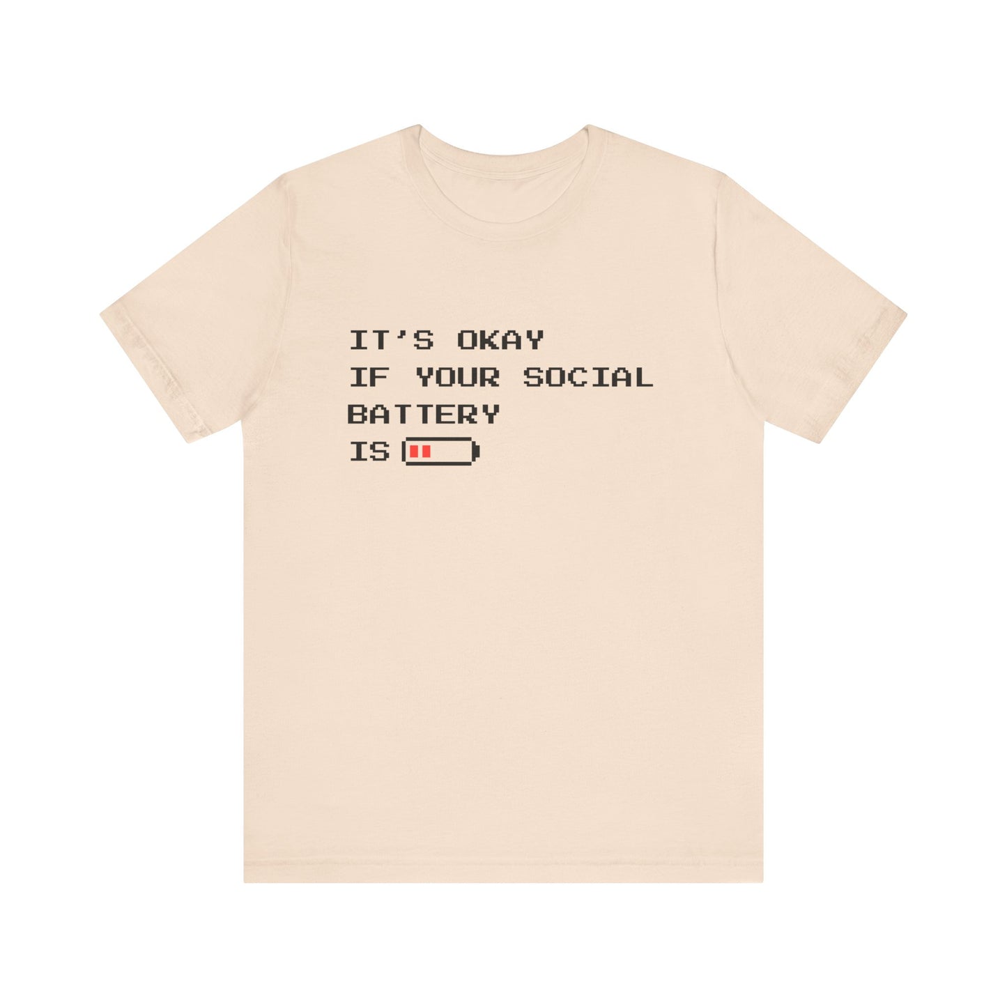 Social Battery Low T‑Shirt – Light