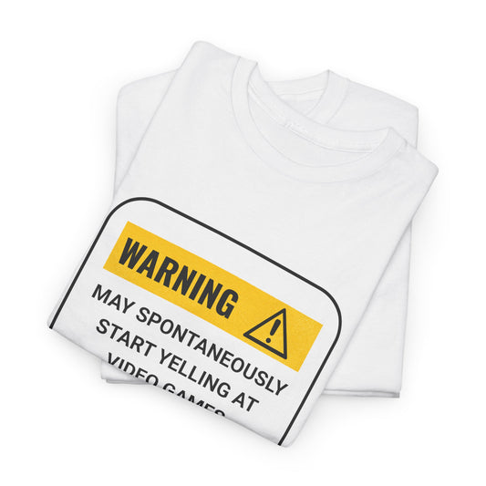 Funny Gamer Warning T‑Shirt – Light