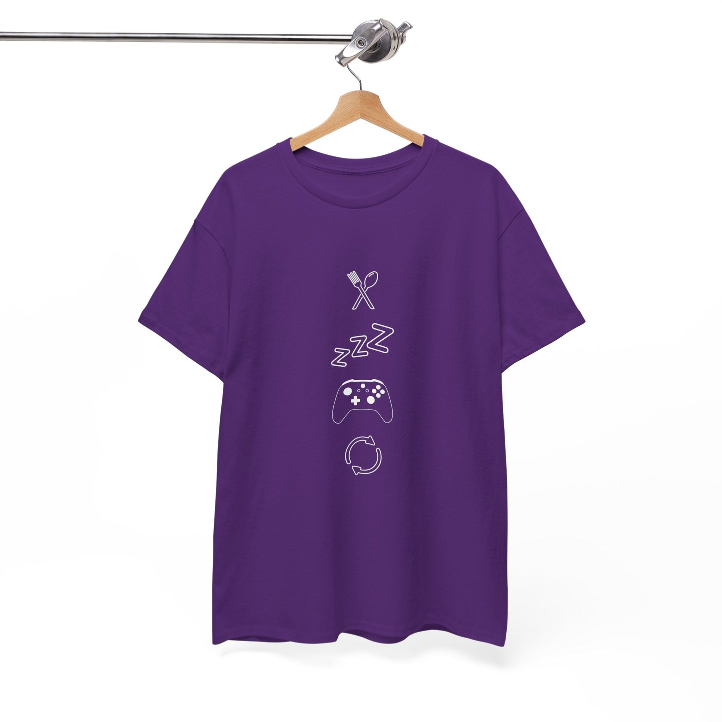 Eat Sleep Game Repeat T‑Shirt – Dark