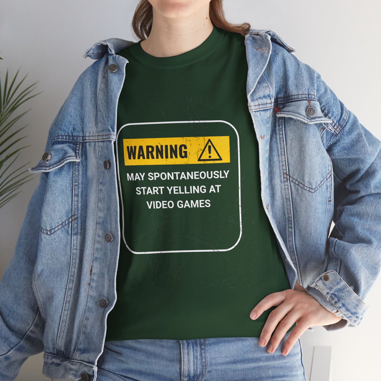 Funny Gamer Warning T‑Shirt – Dark