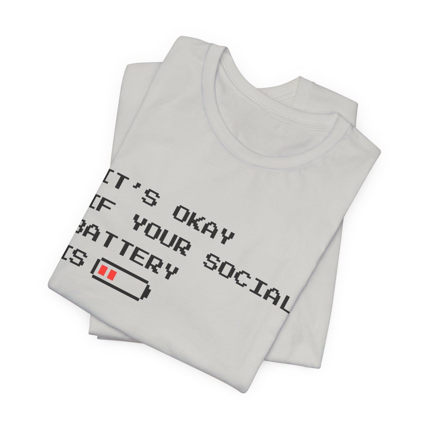 Social Battery Low T‑Shirt – Light