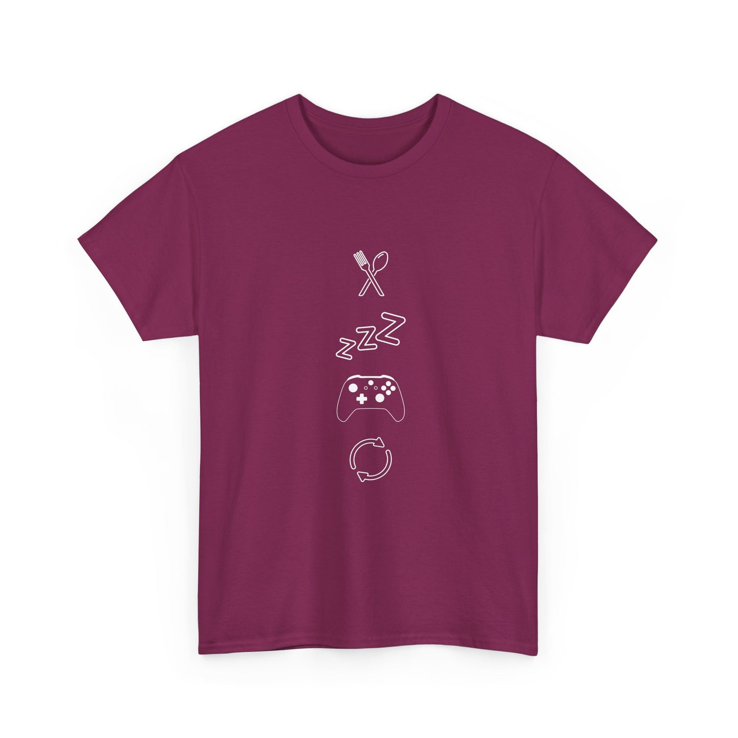 Eat Sleep Game Repeat T‑Shirt – Dark