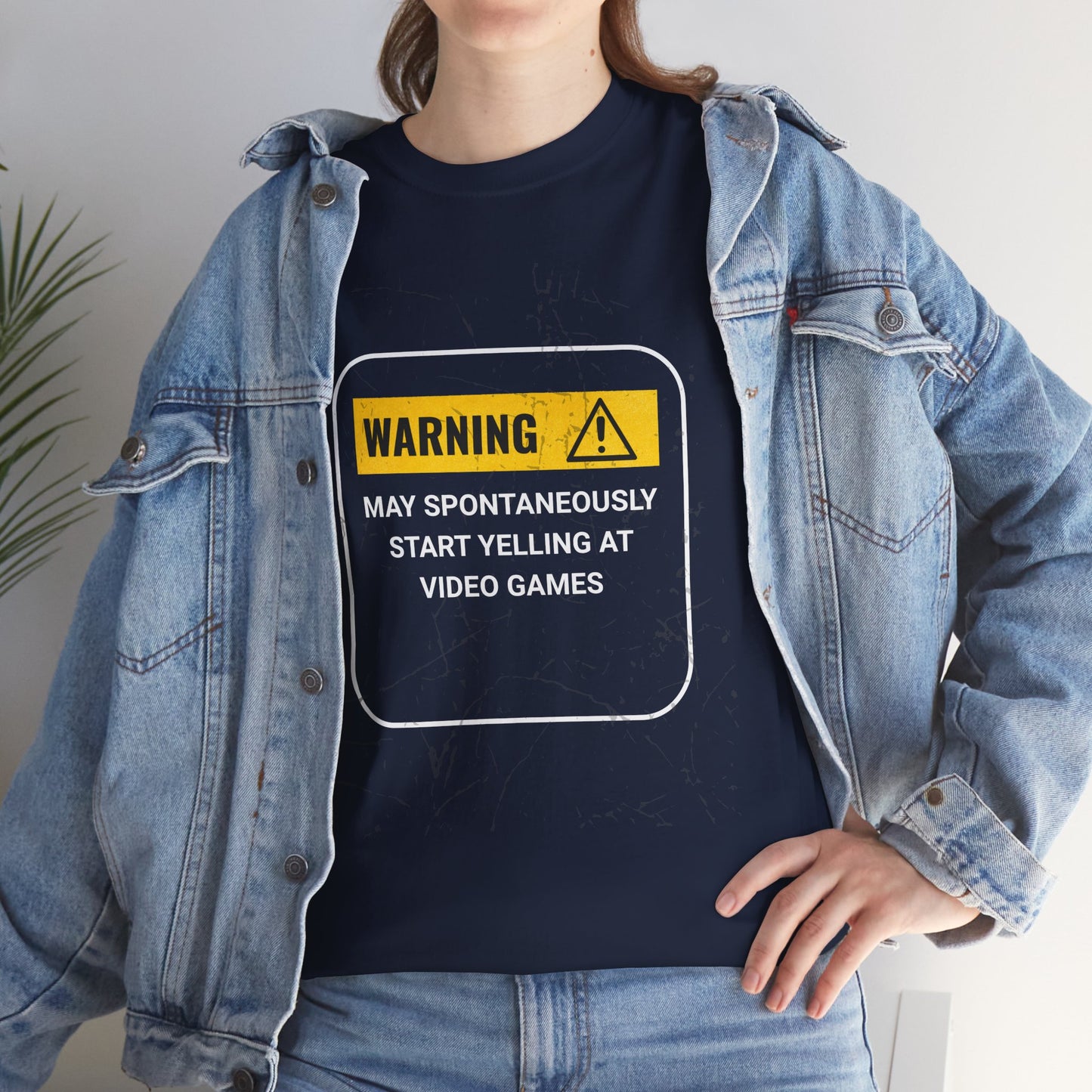 Funny Gamer Warning T‑Shirt – Dark
