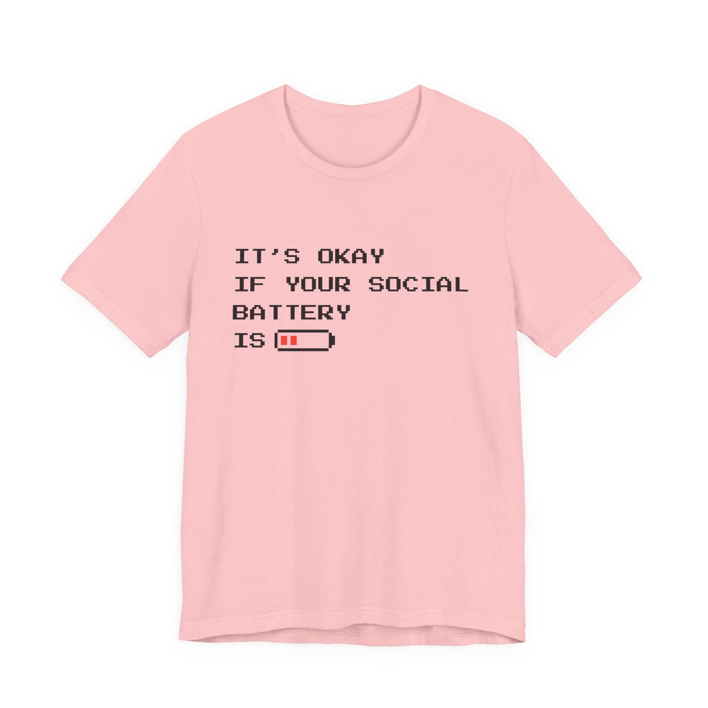 Social Battery Low T‑Shirt – Light