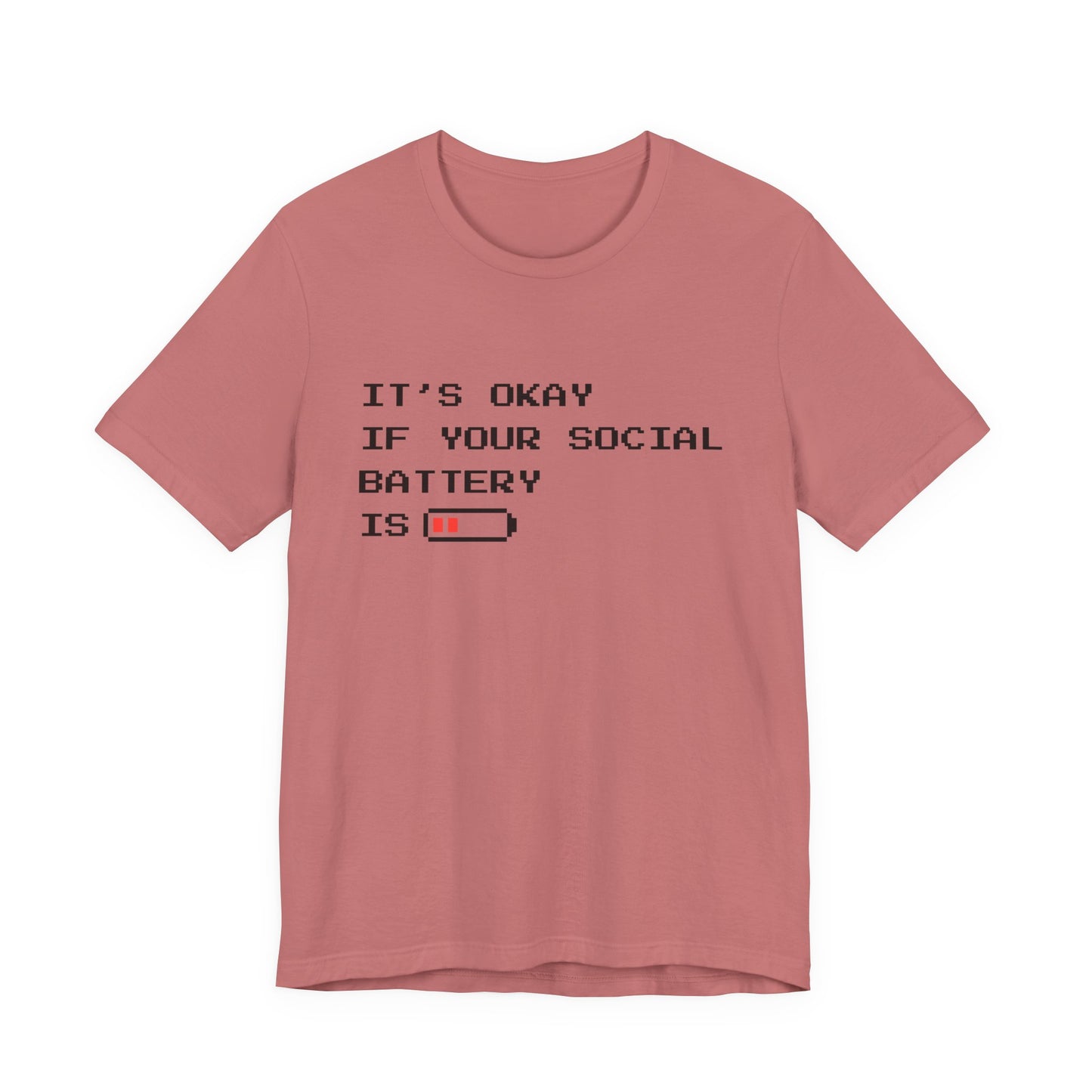 Social Battery Low T‑Shirt – Light