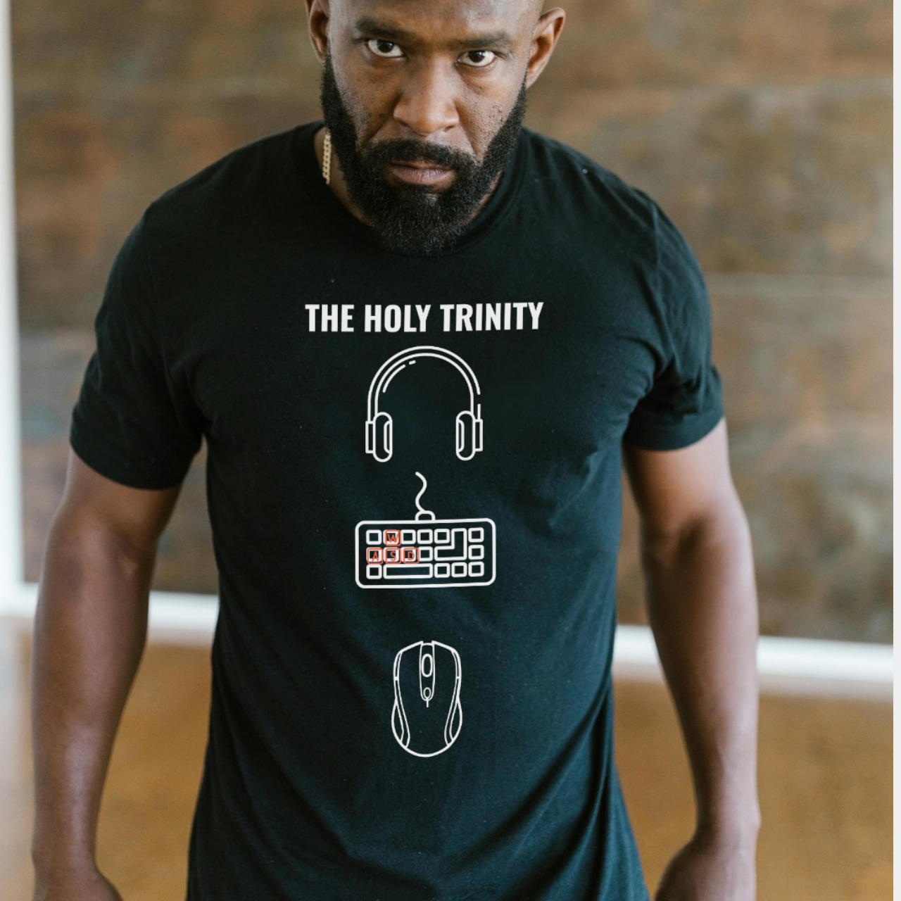 PC Gamer T‑Shirt – The Holy Trinity – Dark