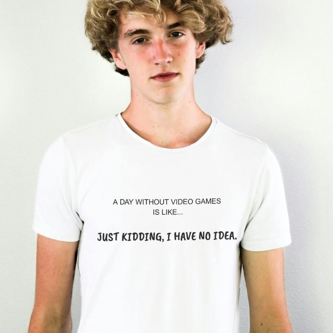 A Day Without Video Games T‑Shirt – Light