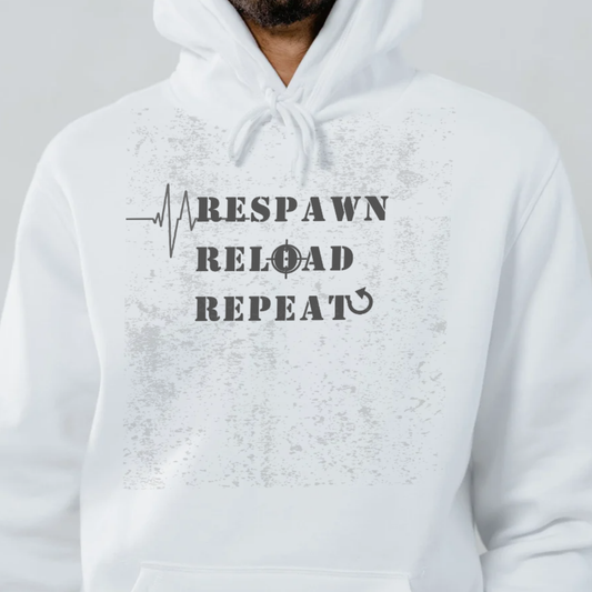 Respawn Reload Repeat Gaming Hoodie – Light
