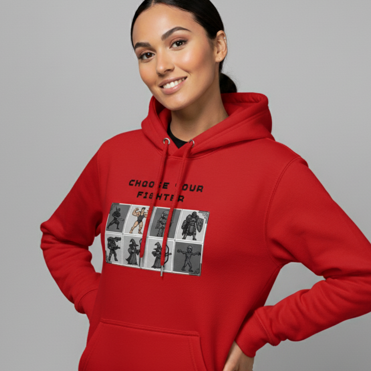 Choose Your Fighter Hoodie (Monochrome Edition)