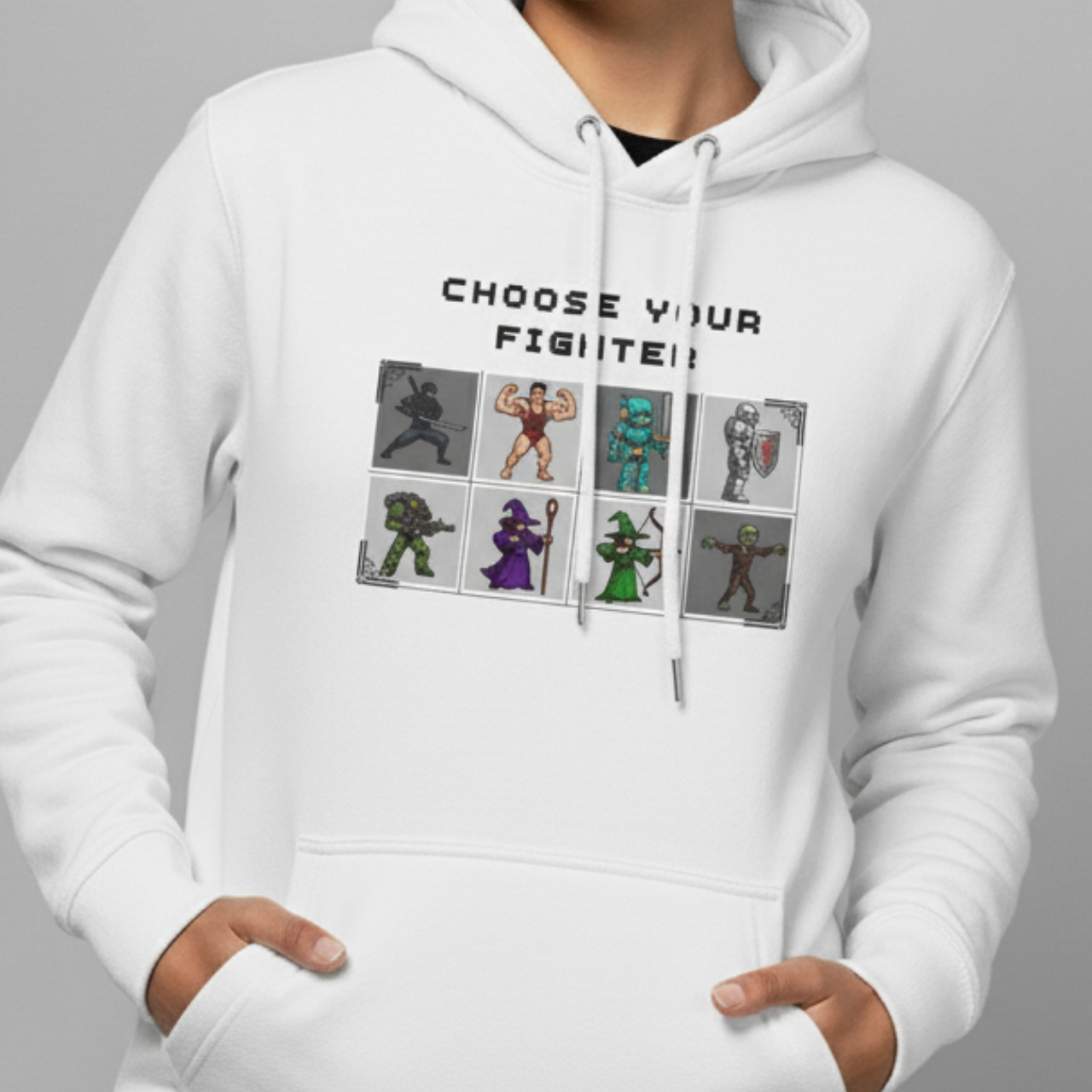 Choose Your Fighter Hoodie (16-Bit Colour Edition)