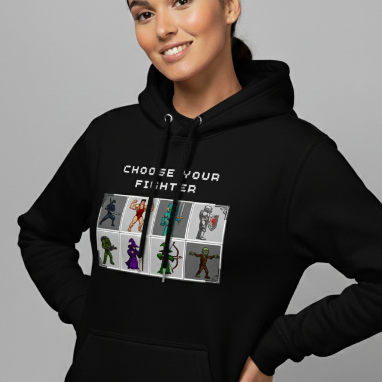Choose Your Fighter Hoodie (16-Bit Colour Edition)