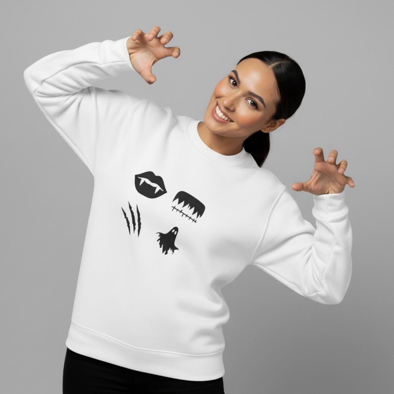 Minimalist Horror Icons Sweatshirt