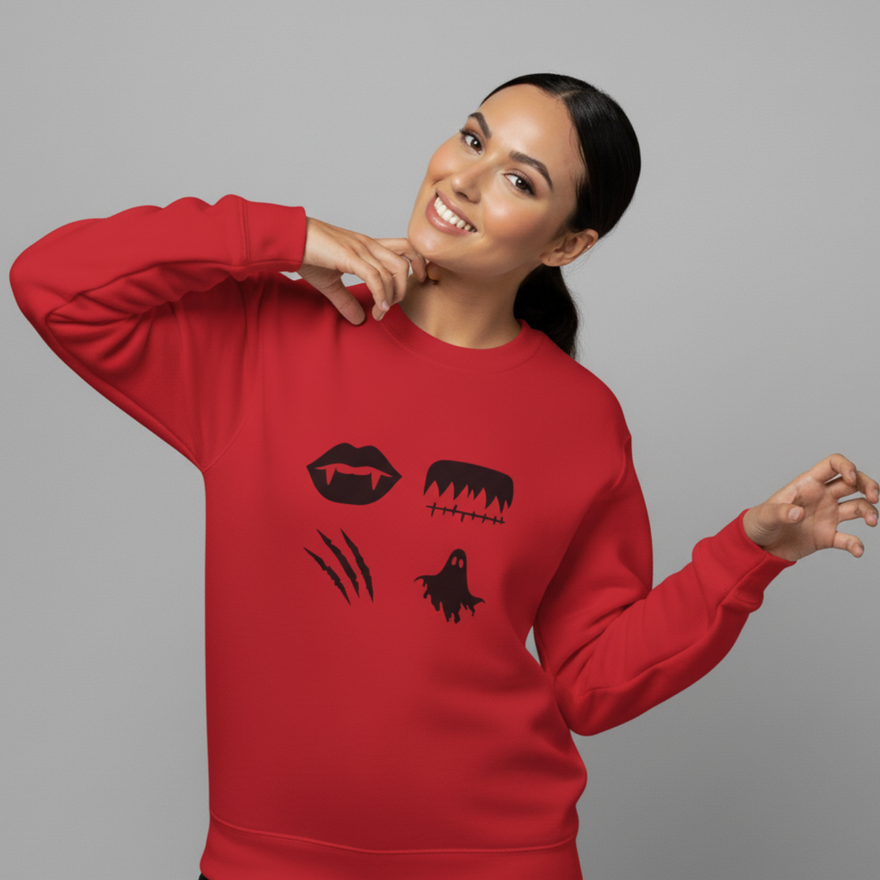 Minimalist Horror Icons Sweatshirt