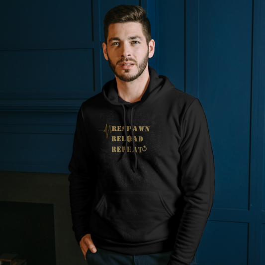 Respawn Reload Repeat Gaming Hoodie – Dark