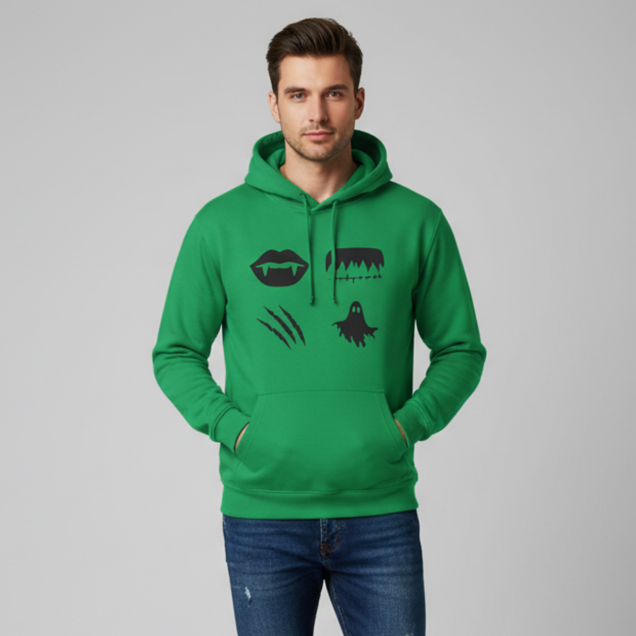 Minimalist Horror Icons Hoodie