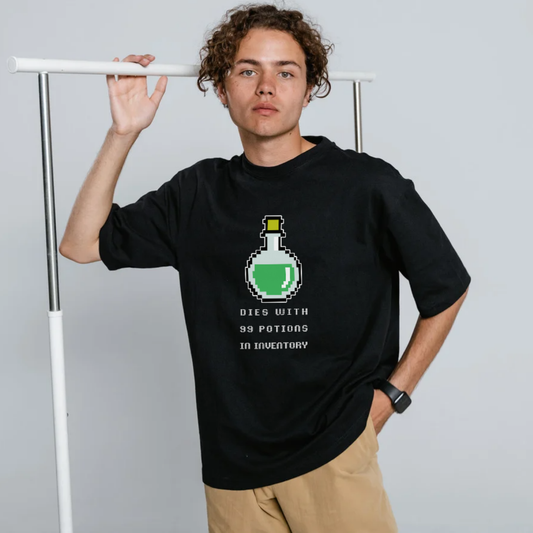 99 Potions Meme T-shirt - Dark