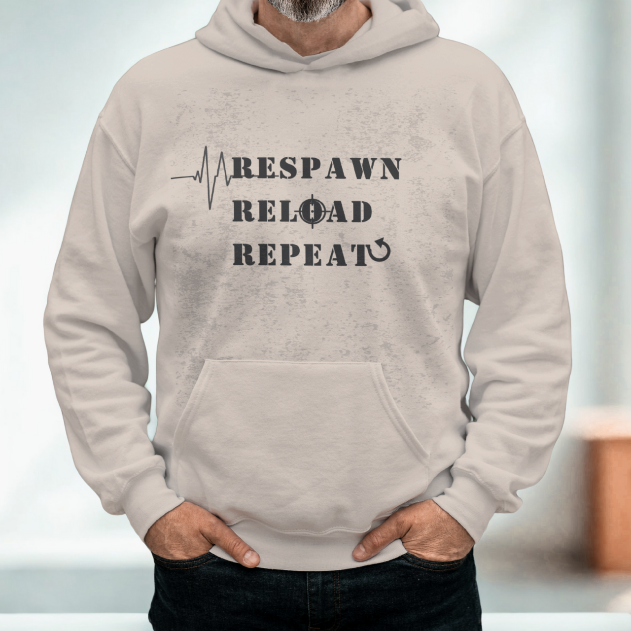 Respawn Reload Repeat Gaming Hoodie – Light